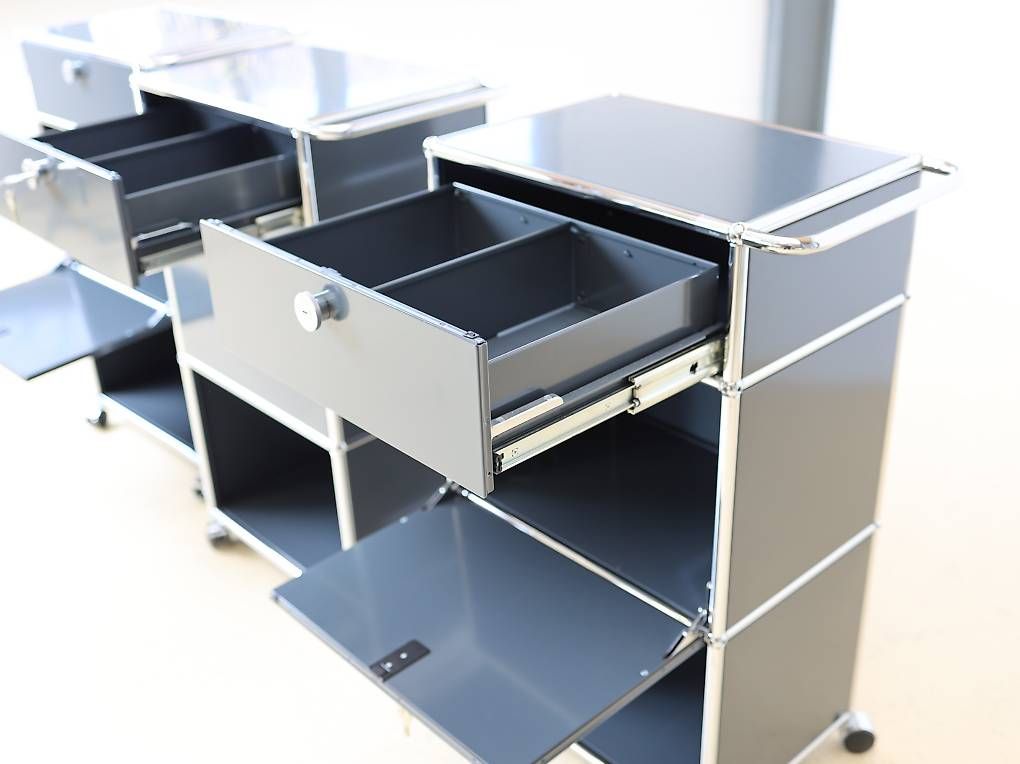 USM Korpus: USM Haller Trolley, Servierboy in Anthrazitgrau – Gebraucht aus Meinisberg von atelier_TILIJA 2