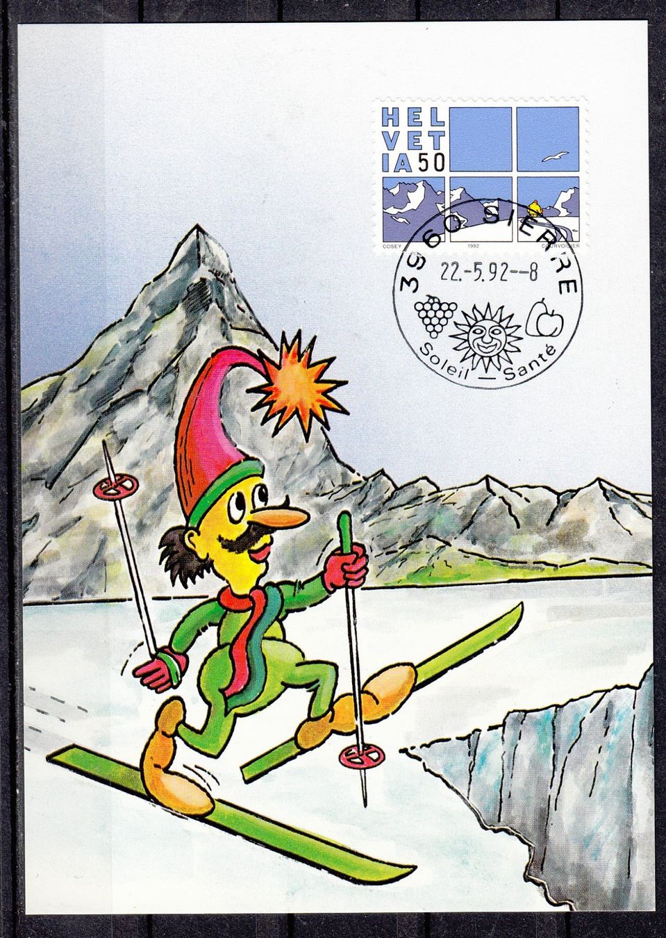 Alle Briefmarken: 3 Maximumkarten Mit Sondermarken Comics 1992 – Gebraucht aus Herrliberg von Lfrifda