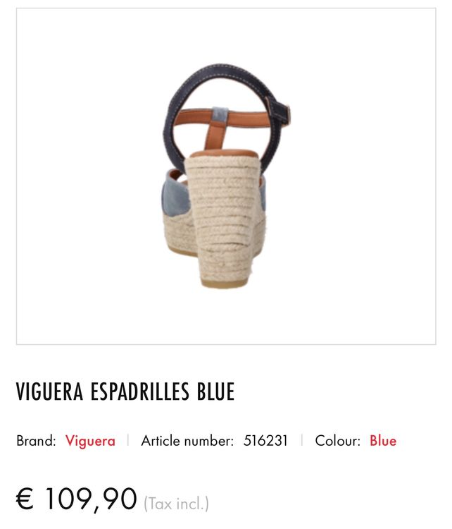 Tamaris Chaussures femmes: VIGUERA(Sp) 40 neu /NP109CHF Pumps 8-4 Espadrilles aus Leder – Neuf (Voir description) à Kölliken par Prscoo 1
