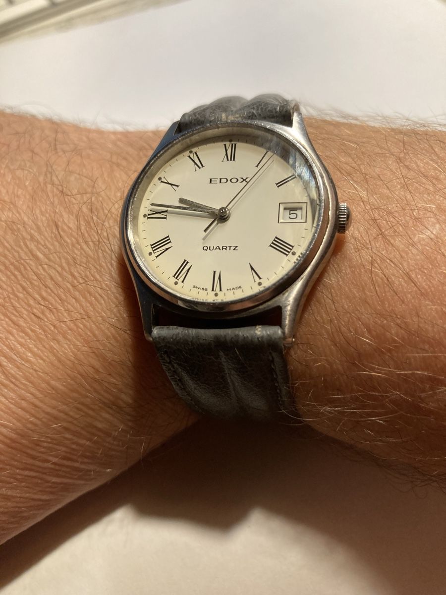 Edox Orologi: Edox quartz vintage Uhr 34 mm – Usato da Glattbrugg venduto da vintagemania
