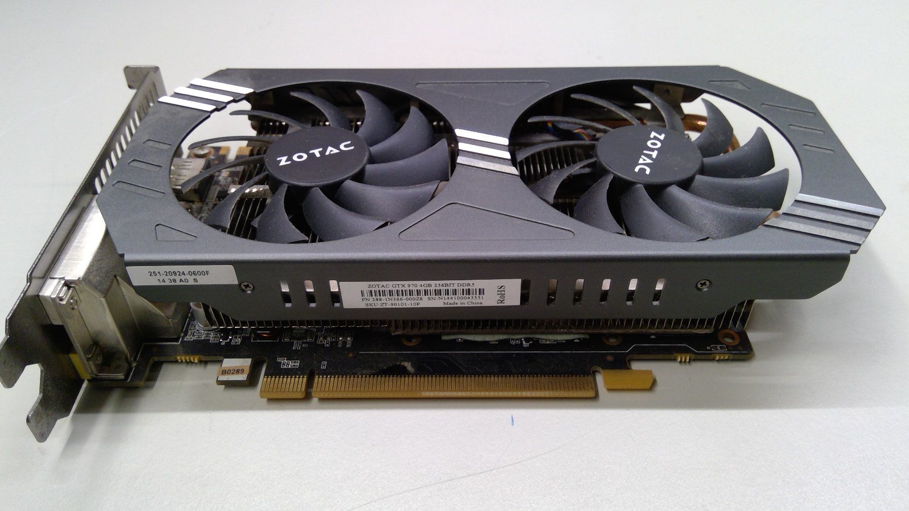 Zotac Schede grafiche: ZOTAC GTX 970 4GB 256BIT DDR5 – Usato da Jenaz venduto da Speedy350 1