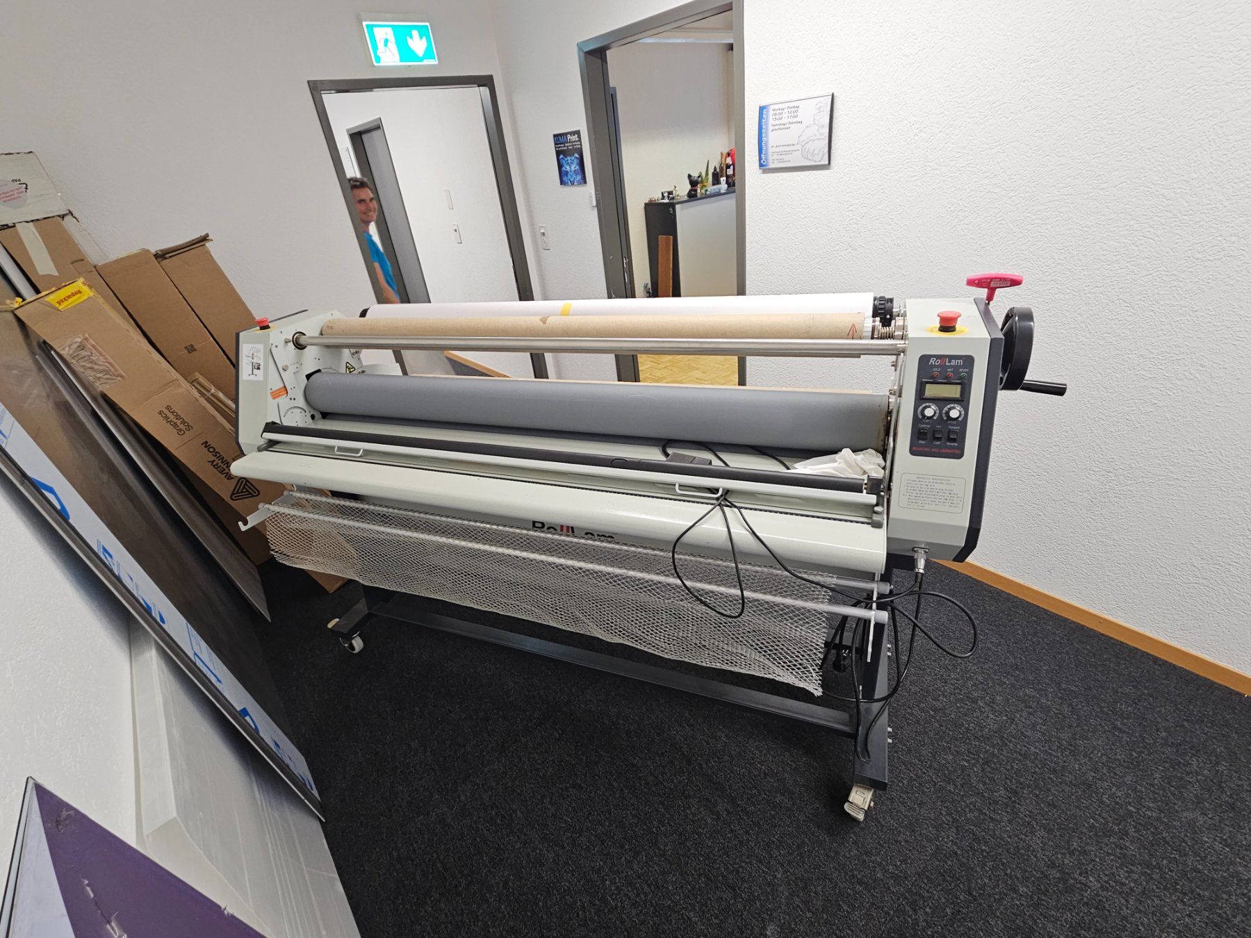 Macchine laminatrici: Laminator Marke Roll Lam für 160 cm breite Rollen – Usato da Bülach venduto da Aheil 1