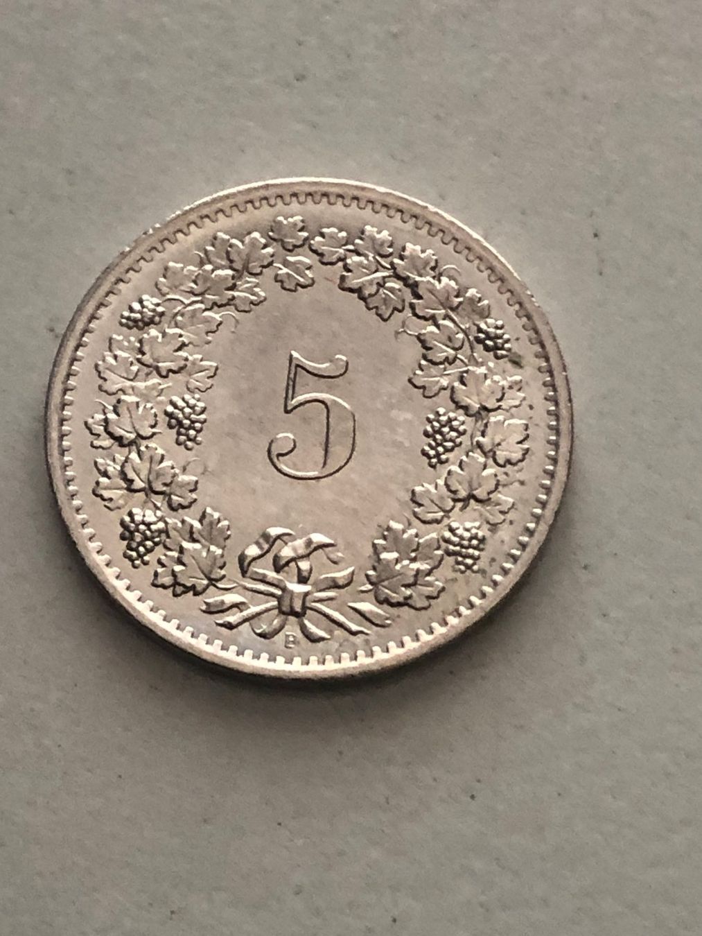 Alle Münzen: 5 Rp. 1968 fast unz. – Gebraucht aus Schötz von Odpa 1