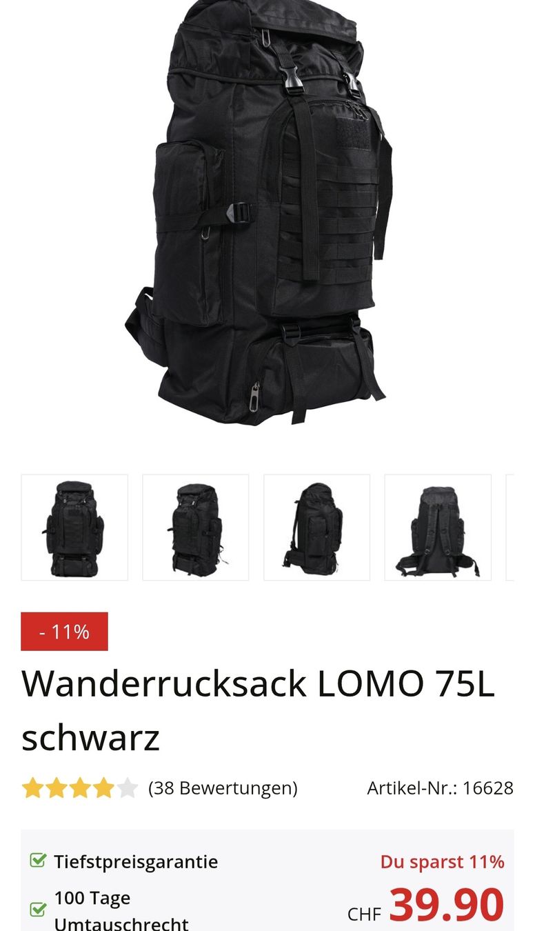 Gonser Sacs à dos: Wanderrucksack 70L  – Neuf avec emballage d'origine à Altikon par cor_ds5m