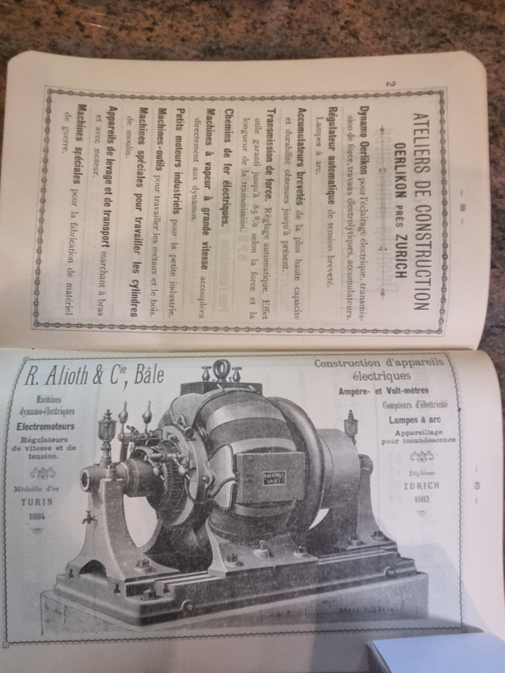 Dokumente: Katalog Paris 1889 Sections Suisses Prospekt – Gebraucht aus Trachslau von post35 6