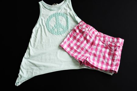 Shorts, Top von Beneton gr.164