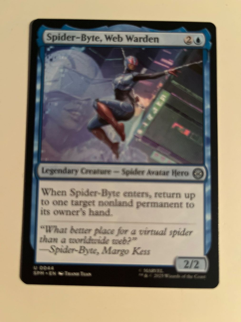 Magic The Gathering Carte collezionabili: 1 x Spider-Byte, Web Warden - Magic: The Gathering - MtG – Usato da Kriens venduto da Shadi1980