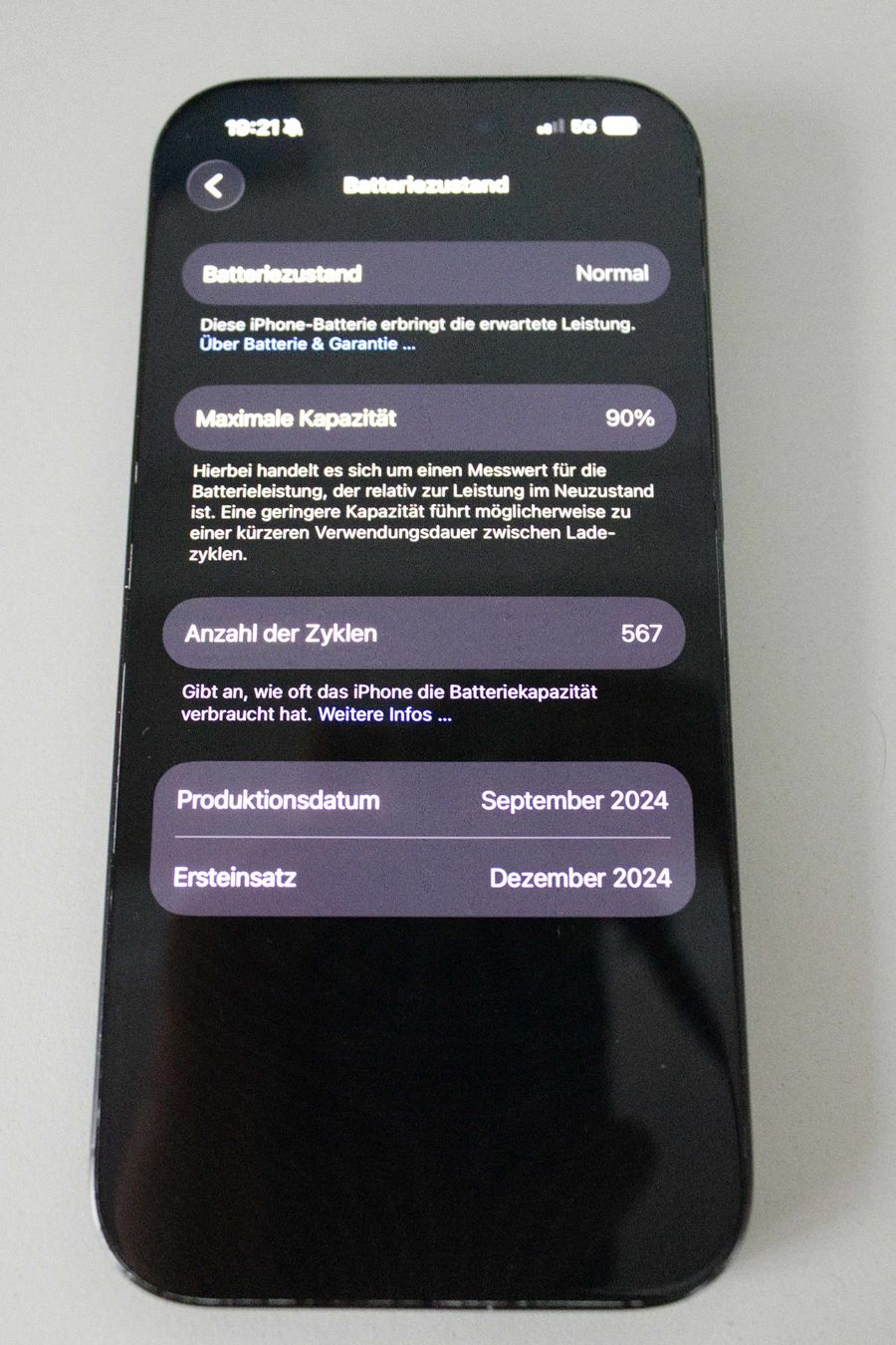 Apple Portables: Apple iPhone 16 Pro mit 256 GB in Black Titanium – D'occasion à Altdorf UR par Sonoda 5