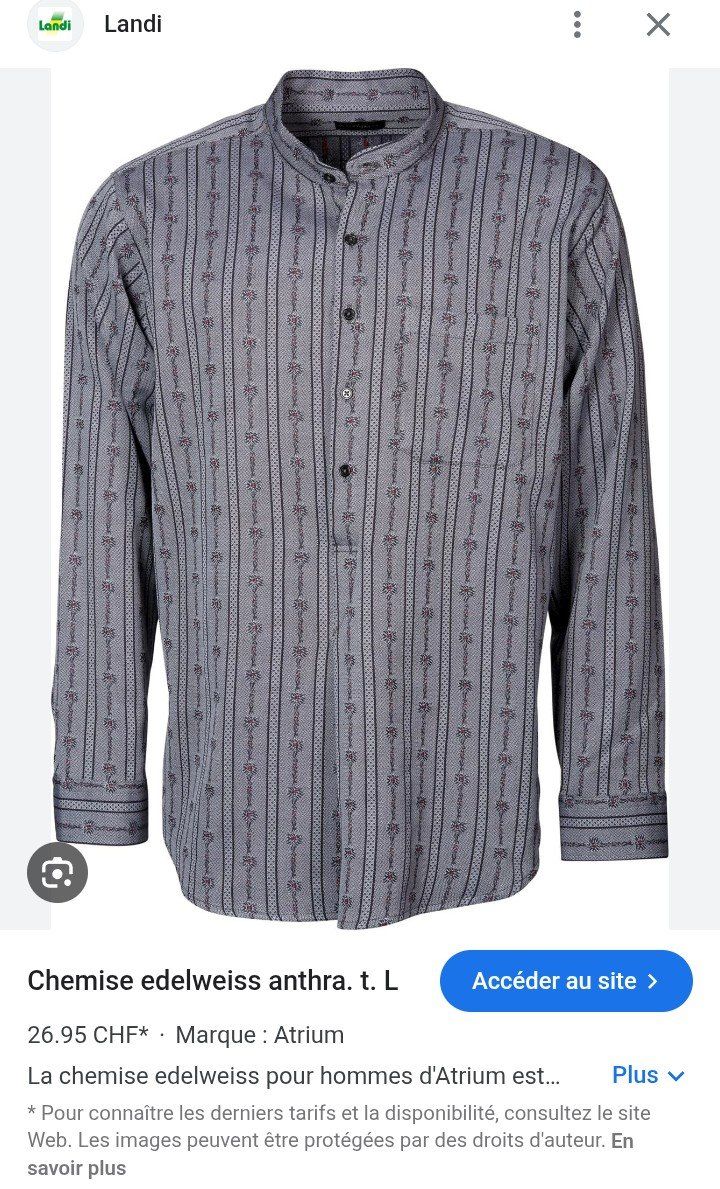 Camicie: Chemise folklorique pour homme – Nuovo (secondo la descrizione) da Couvet venduto da fat_kyl7 1
