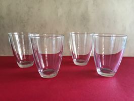 Glas Gläser Trinkgläser Aperogläser Dessertgläser 4 Stk