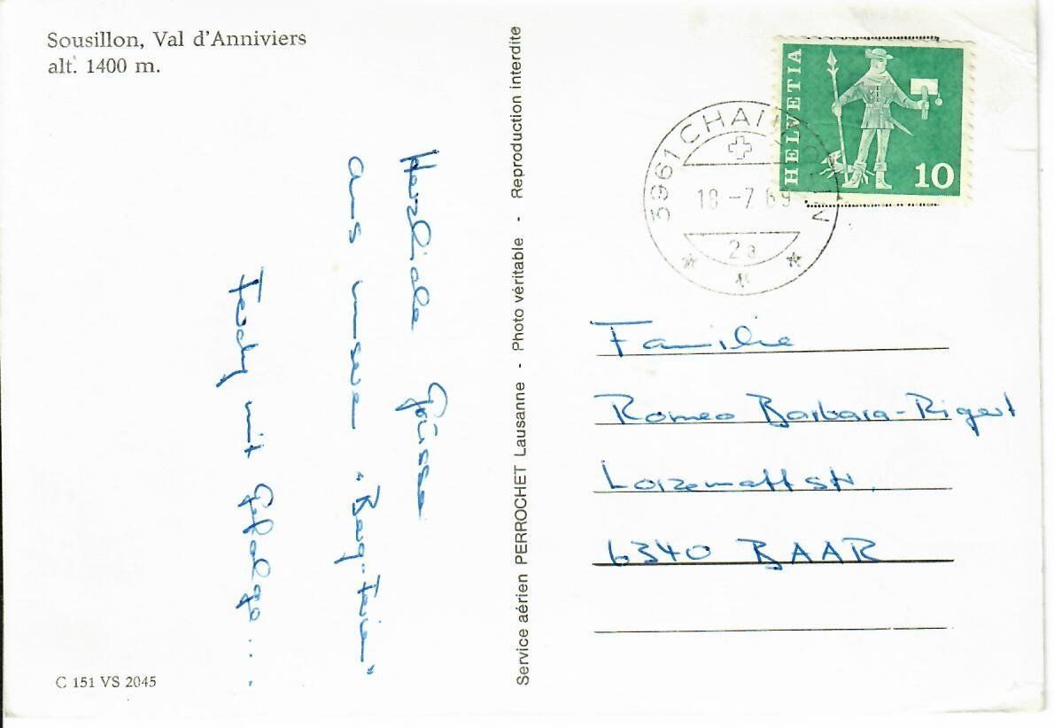 Cartoline postali: Sousillon – Usato da Hochdorf venduto da Ziegel-16 1