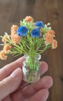 Blumen mit Vase für Puppenhaus/Puppenstube