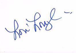 Lori Loughlin 1964- Autogramm signiert Karte 10x15cm
