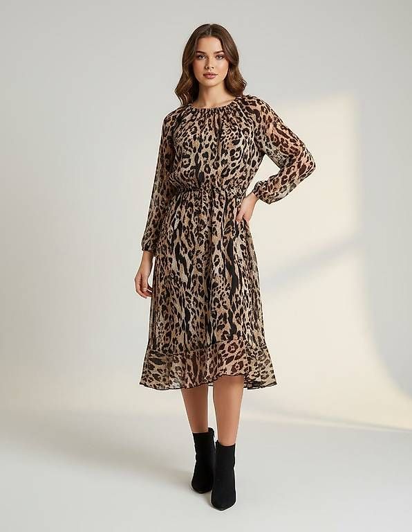 Vestiti: Morgan Leopardenkleid, Gr. 42 – Usato da Zürich venduto da ale_xxz7