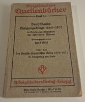 Voigtländers Quellenbücher: Krieg 1870/71,Band 74