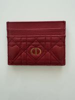 Dior Cardholder Rot Leder