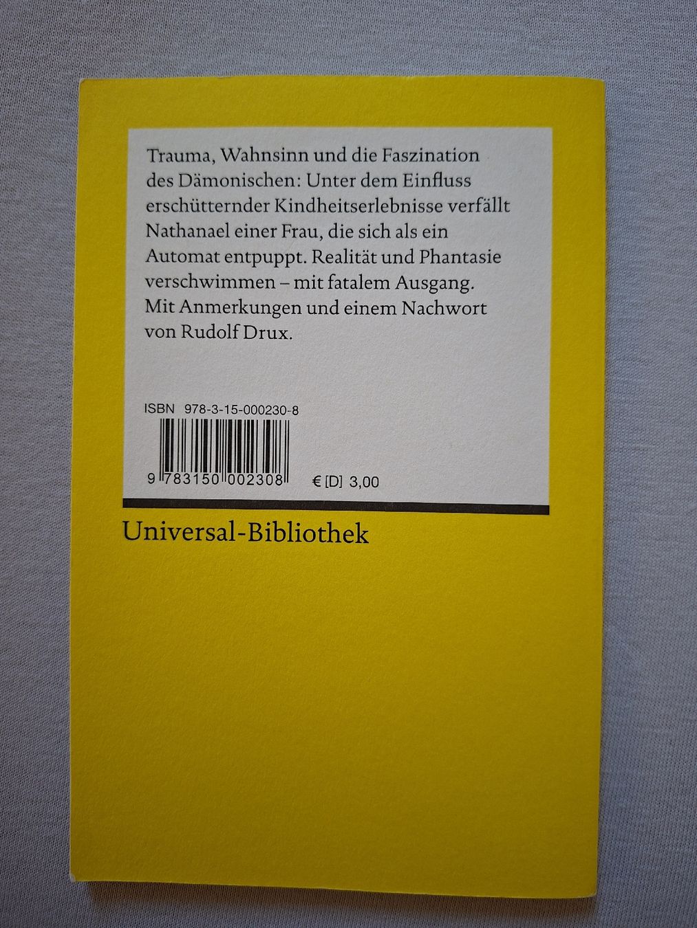 Libri: E.T.A. Hoffmann - Der Sandmann, Reclam - Top Zustand! – Usato da Nürensdorf venduto da bla_h6jn 1