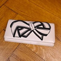 Salvatore Ferragamo Leder Portemonnaie Hellrosa Stickerei