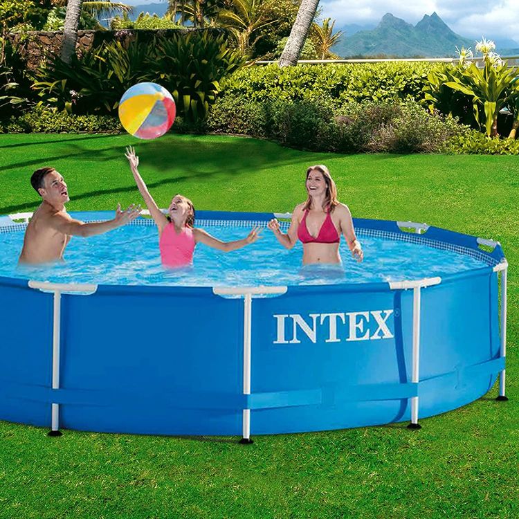 Intex Schwimmbad: Intex Pool Metallrahmen , Blau, Rundrohr (ø) 3,66 x (h) 0,76 – Neu und originalverpackt aus Büren SO von SaleRitter 4