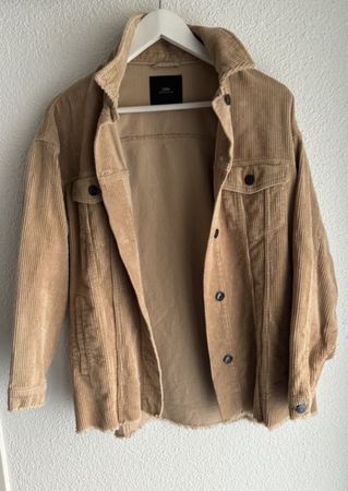 Cordjacke Zara beige Größe M gut erhalten