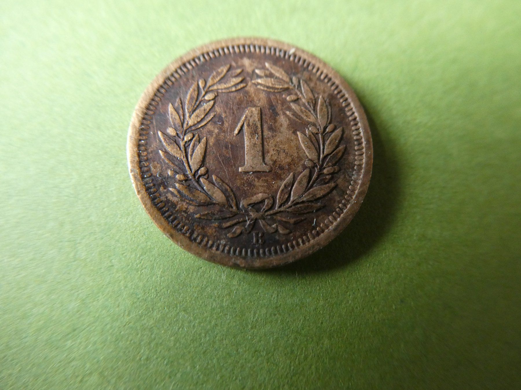 Tutti le monete: Schweiz 1892, 1 Rappen – Usato da Hinterforst venduto da Rohusri 1