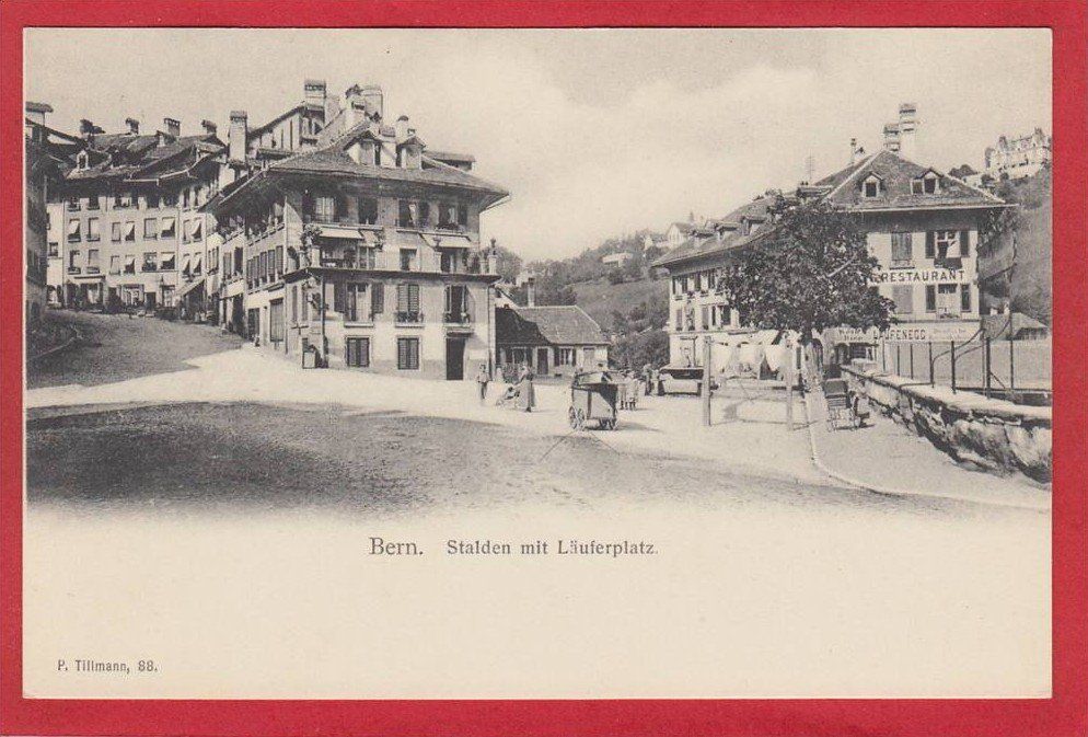 Cartoline postali: BERN STALDEN MIT LÄUFERPLATZ 1897 / 1905 – Usato da Grüningen venduto da Kartenlaube