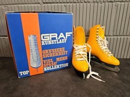 Vintage Graf AROSA Schlittschuhe Gr. 32 Ice-Skates