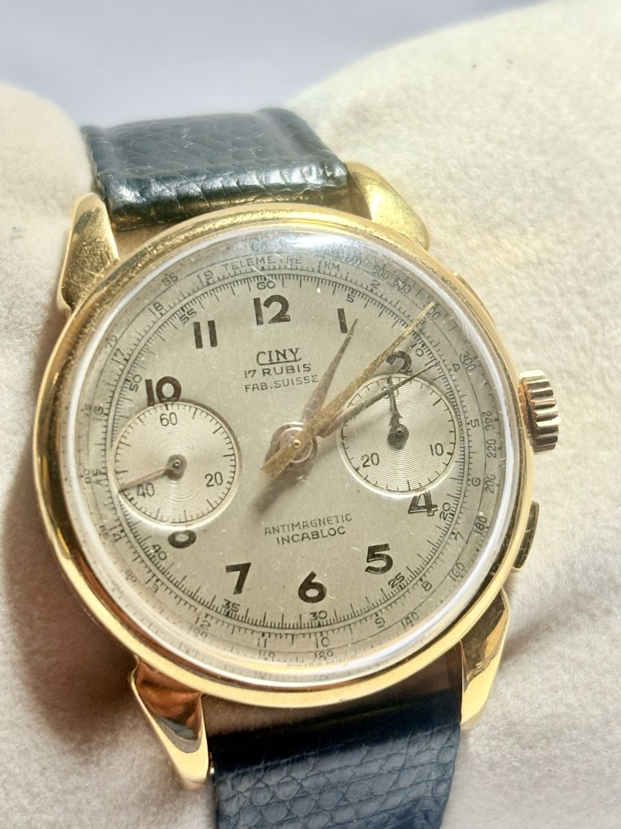 Swiss Uhren: Montre Ciny Chronographe 36.2mm Antimagnetique – Gebraucht aus Hallwil von Andreas.1955