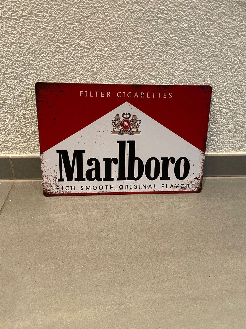 Insegne: METALL SCHILD MARLBORO  NEU EINGETROFFEN! – Nuovo e nell'imballaggio originale da Seon venduto da Aaargauer01 6