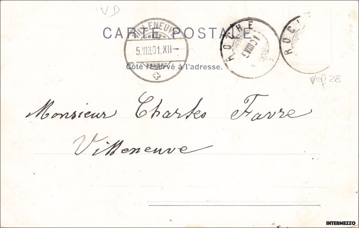 Ansichtskarten: Chessel VD // 1901 Eglise Kirche – Gebraucht aus Basel von intermezzo12 1