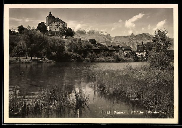 Ansichtskarten: AK Werdenberg, Schloss und Städtchen – Gebraucht aus Berlin von bartko-reher