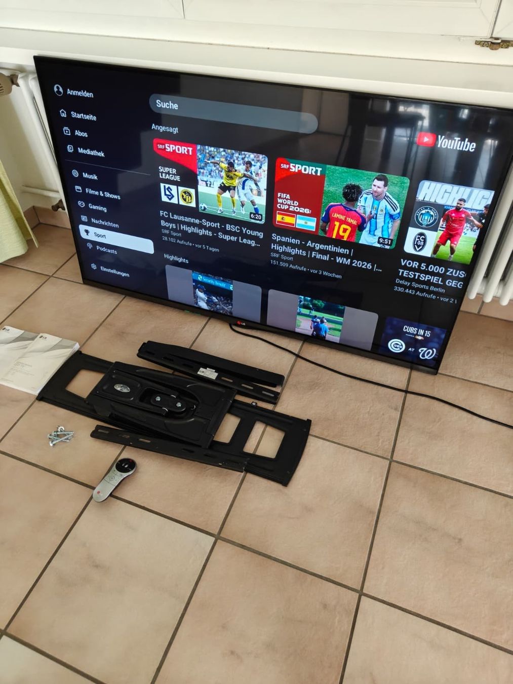 LG Televisori: LG 55" Smart TV mit Wandhalterung – Usato da Widen venduto da NovaWatches