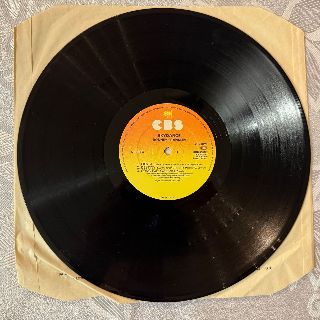 Dischi in vinile: RODNEY FRANKLIN - SKYDANCE – Usato da Zürich venduto da fehlton 2