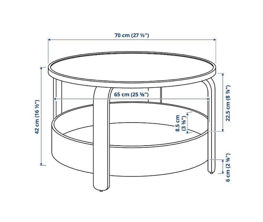 Tavoli: Tisch | coffee table Ikea Borgeby 70 cm – Usato da Pratteln venduto da leh_tc6z 1