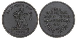Gedenkmedaille Deutschland "In eiserner Zeit" von 1916
