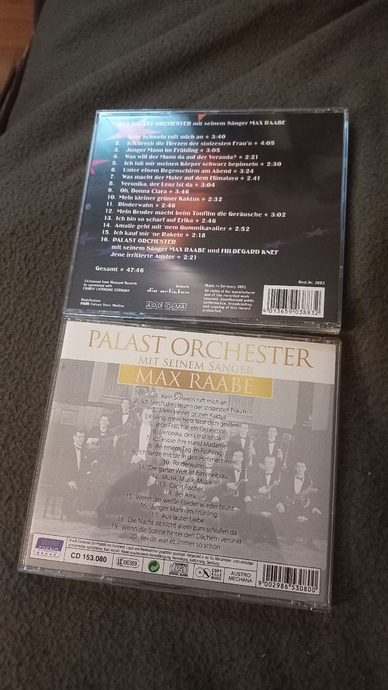 CDs: Max Raabe Palast Orchester - 2 CDs – Gebraucht aus Olten von Donatello1984 1