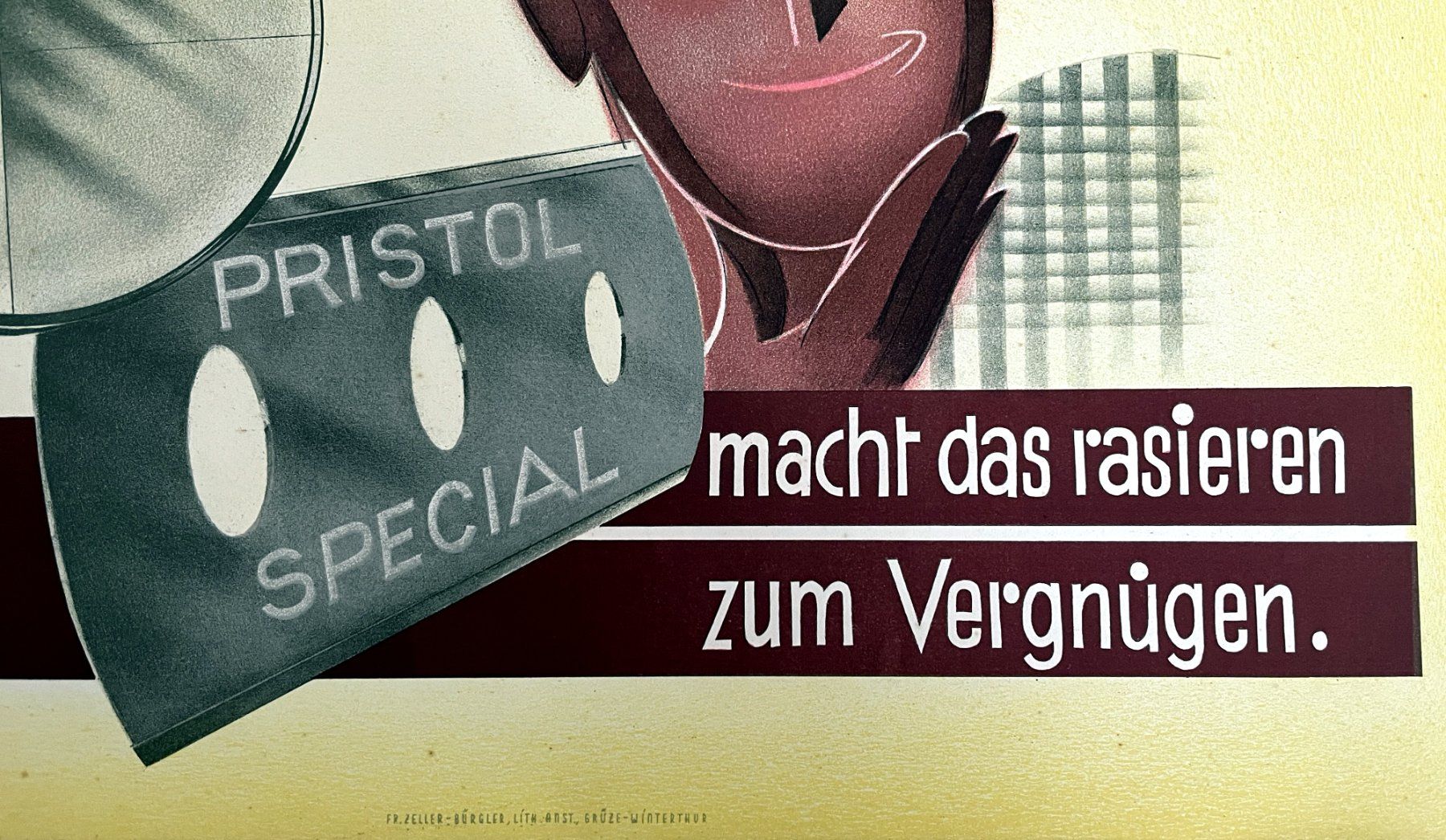 Grafica & Litografie: Pristol Rasierklingen Winterthur - Alte Werbekarton – Usato da Savagnier venduto da Ne2065 2