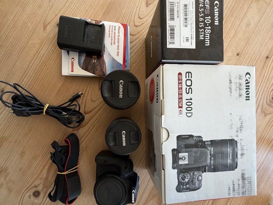 Canon Fotocamera: Canon EOS 100D mit 2 Objektiven – Usato da Steffisburg venduto da d.vosi 1