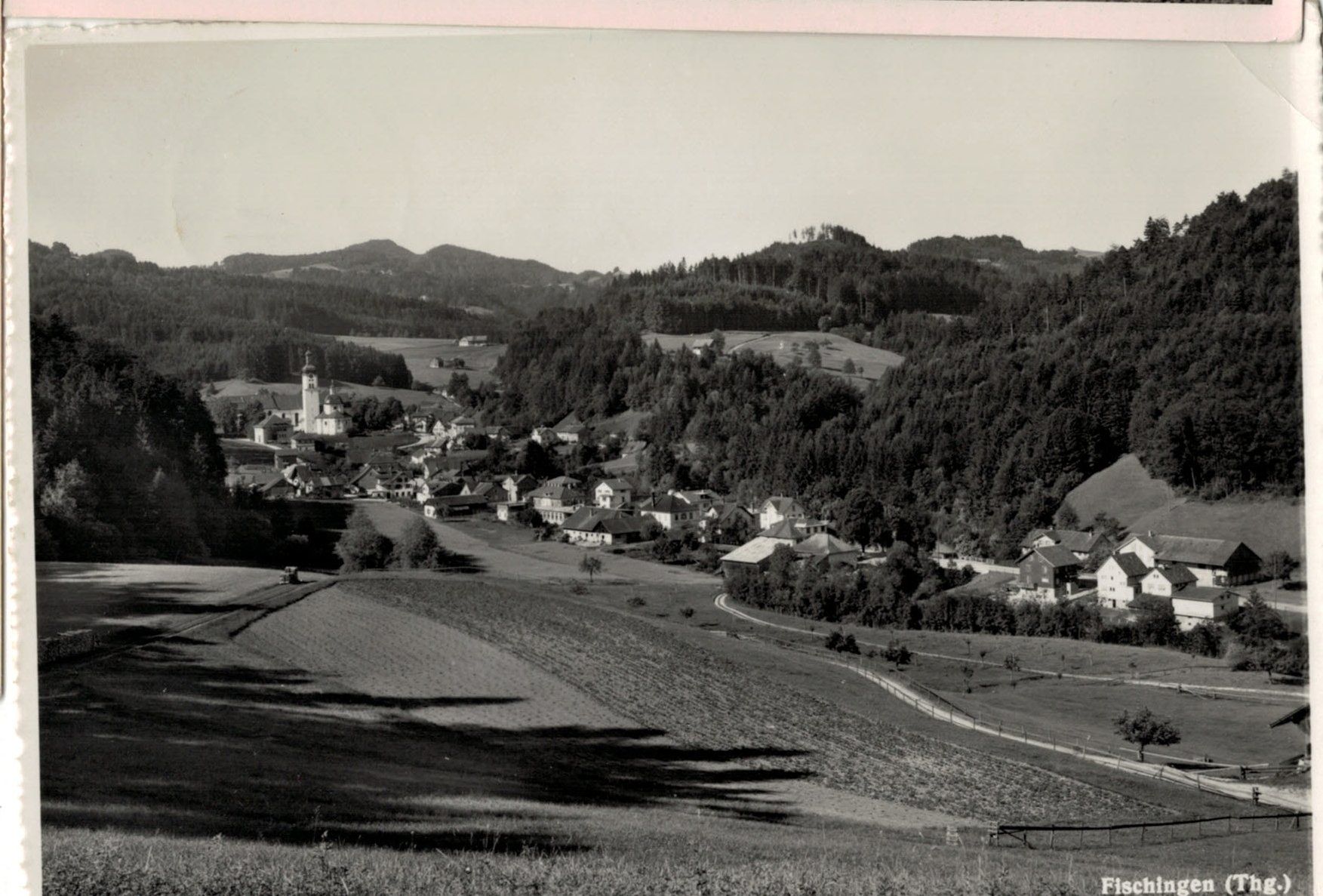 Cartoline postali: Fischingen TG Ortsansicht Nr.26237 , 1952 – Usato da Solothurn venduto da Bepposol