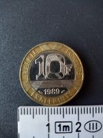 10 Francs Franz. Münze, Jahrgang 1989, Sammlerstück! Top