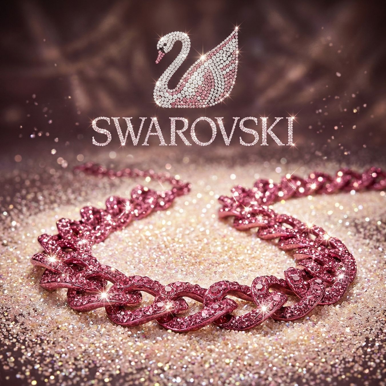 Swarovski Catenine: Swarovski Statement Kette limitiert, & original verpackt – Nuovo e nell'imballaggio originale da Kirchleerau venduto da Piroska05