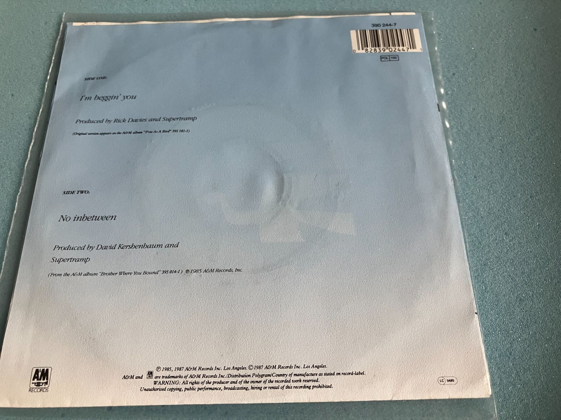 Dischi in vinile: Supertramp – Usato da Aarwangen venduto da Jukebox3 1