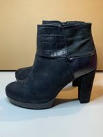 OXMOX Echt-Leder-Stiefeletten Gr. 40