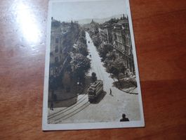Zürich, Bahnhofstrasse, mit Tram, um 1930, Feldpost-o