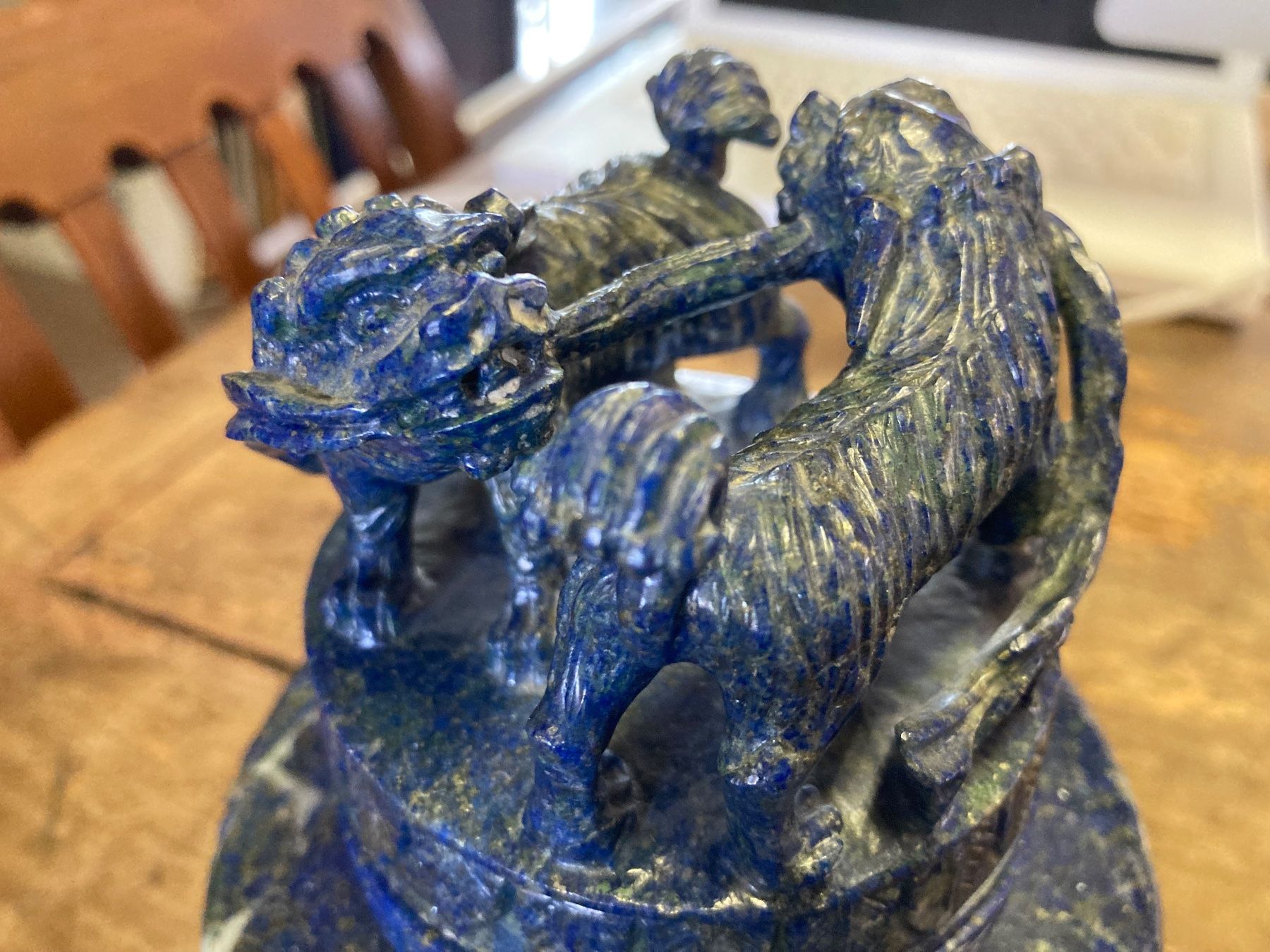 Pentole: Wunderschönes asiatisches Gefäss mit Deckel Lapislazuli – Usato da Bern venduto da Jwpm66 3