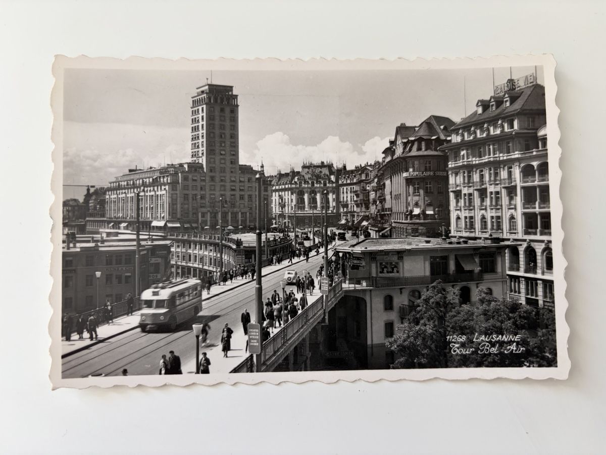 Cartoline postali: Alte Ansichtskarte von Lausanne, Schweiz – Usato da Winterthur venduto da silen