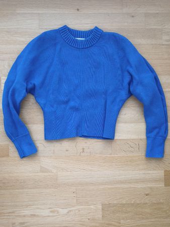 COS Women's Crop Sweater in Blue