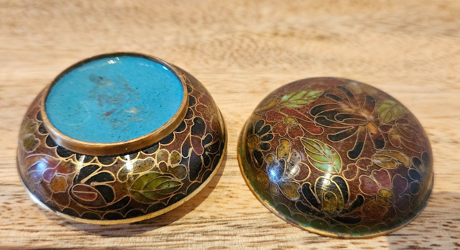 Coffrets à bijoux: Cloisonne Emaille Messing  Schatulle Schale Schmuckdose Box – D'occasion à Birmensdorf ZH par Wendepunkt... 6