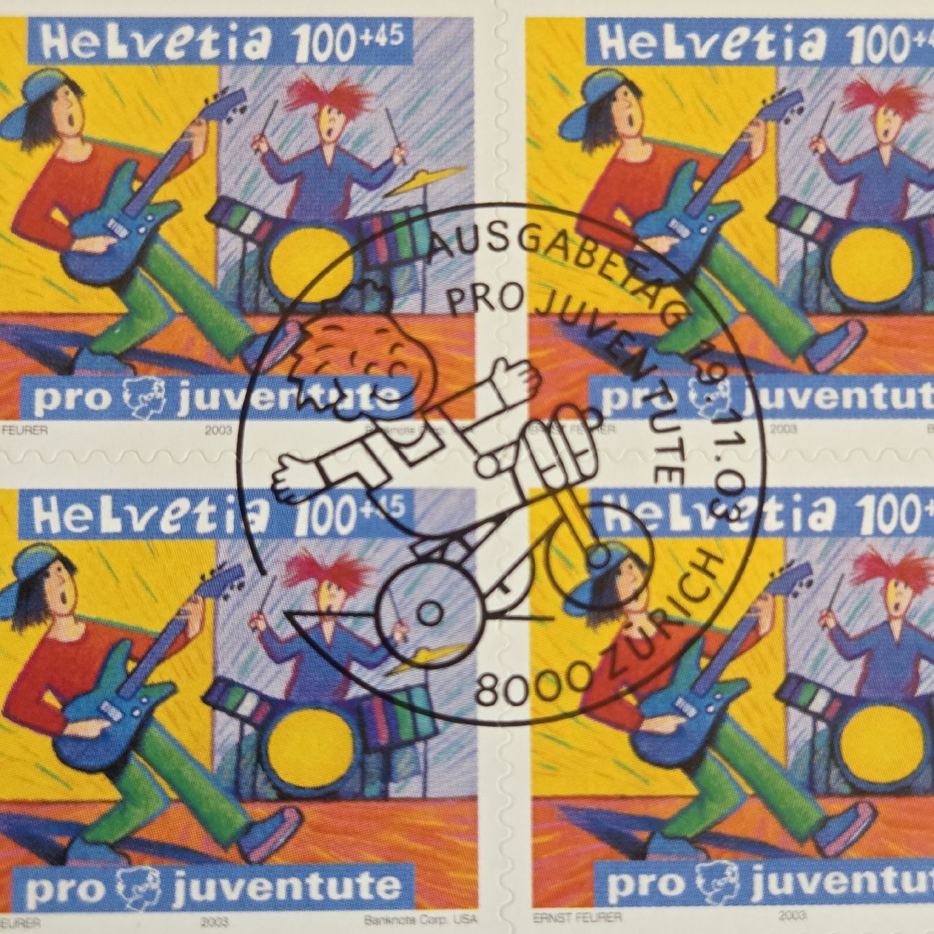 Alle Briefmarken: 3x Pro Juventute Markenheftchen 2003 Kinderrechte – Gebraucht aus Stans von Ducati16 5