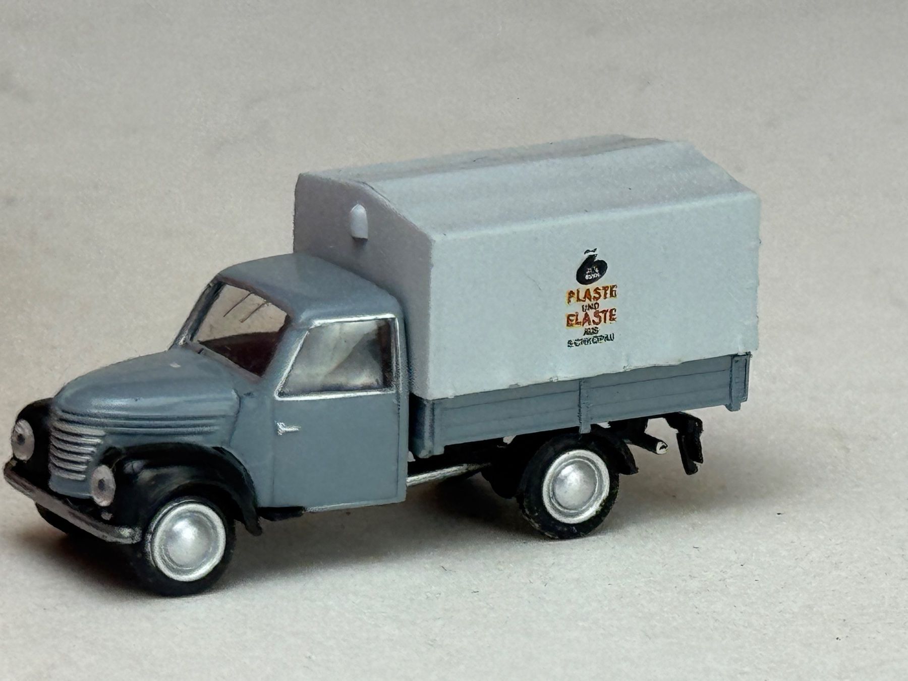 Herpa Modellini d'auto: GB1 Herpa Framo LKW grau Plaste – Usato da Elm venduto da Wikmtz